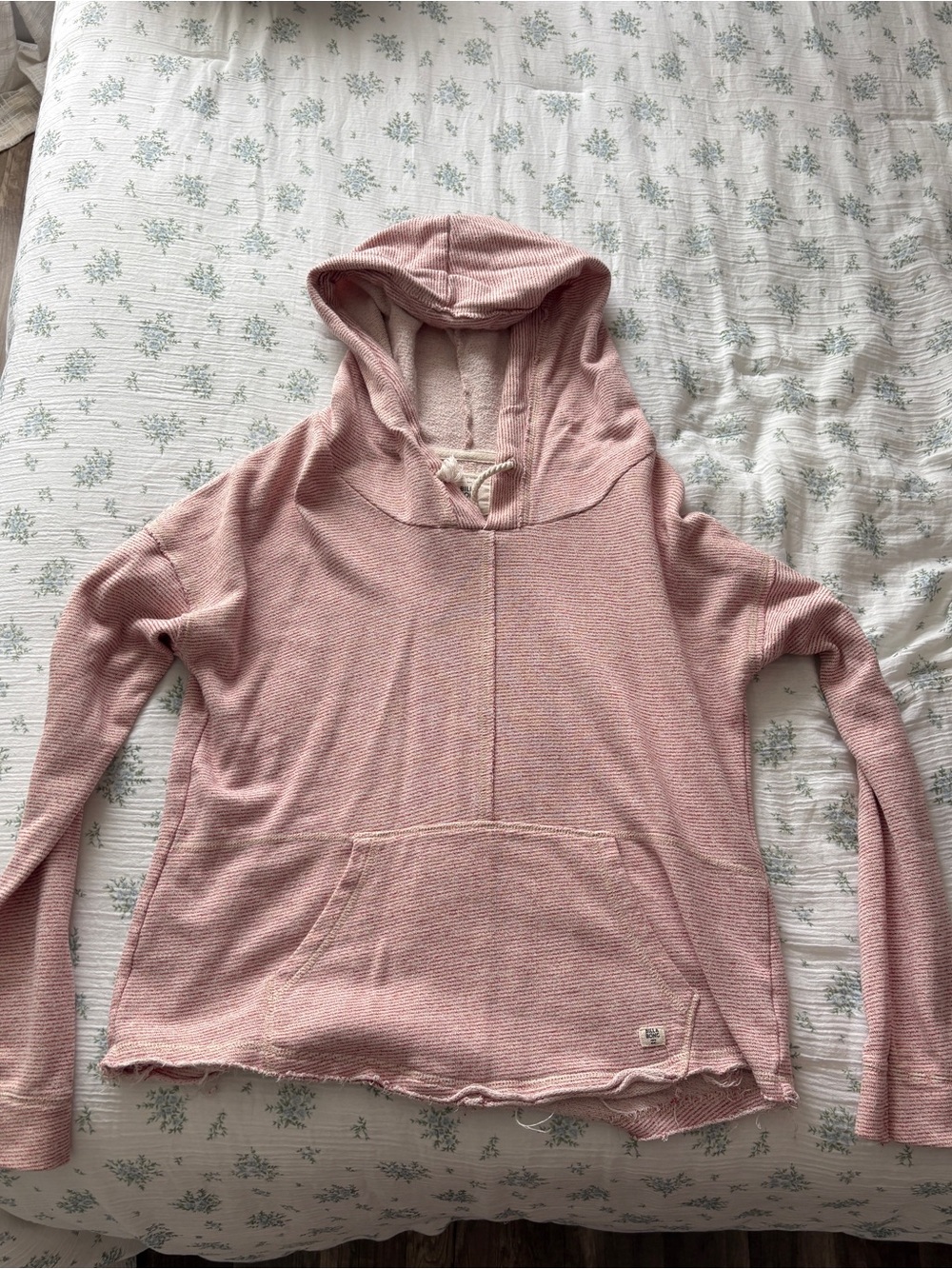 Billabong Soft Pink Hooded Pullover Sweatshirt